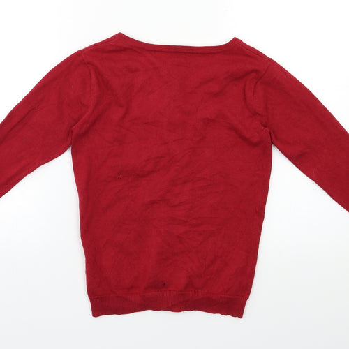 Primark Womens Red   Cardigan Jumper Size 6