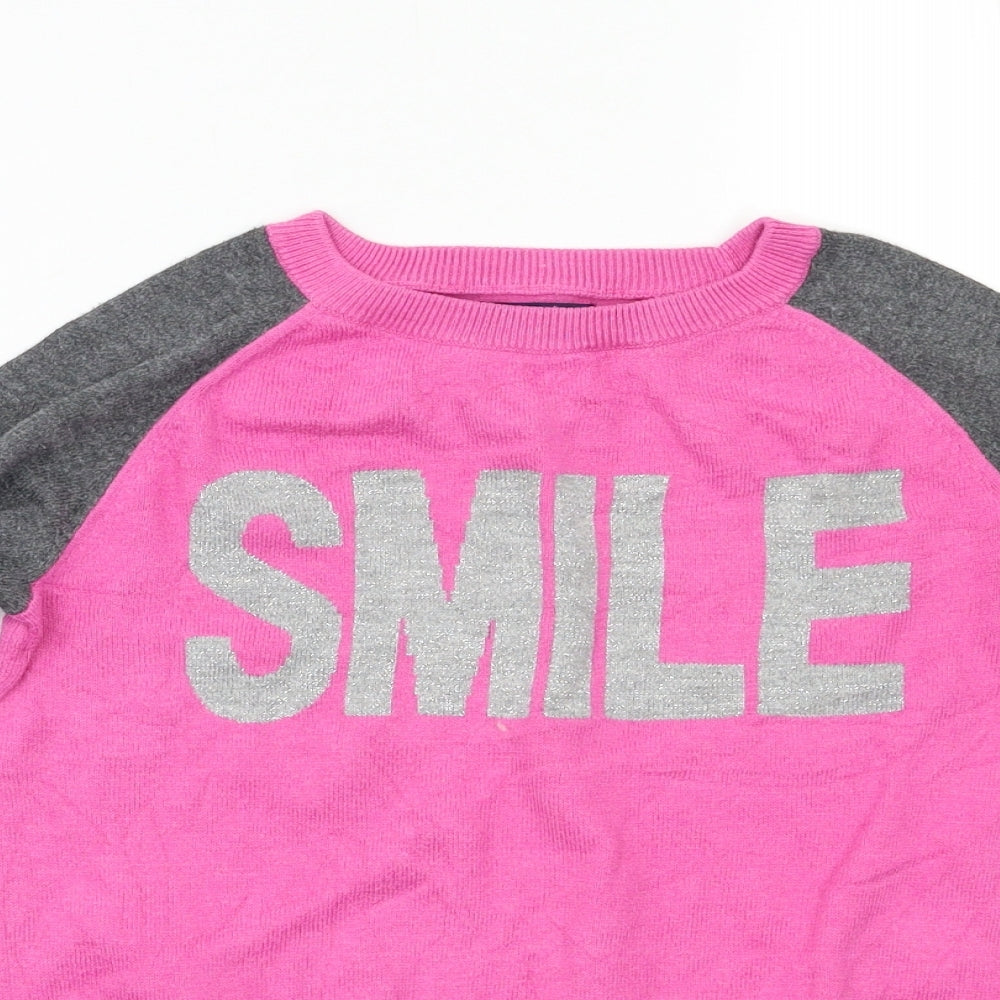 Gap Girls Ivory   Pullover Jumper Size 12 Years  - Smile