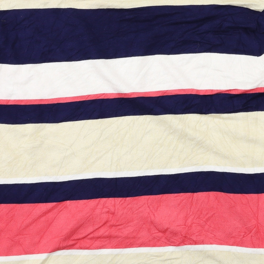 Alexara Womens Multicoloured Striped  Pullover Jumper Size L