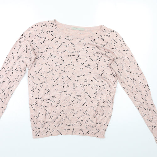George Womens Pink Geometric  Pullover Jumper Size 10