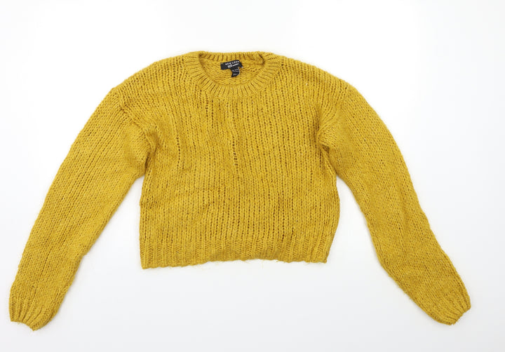 New Look Girls Yellow Pullover Jumper Size 14 Years