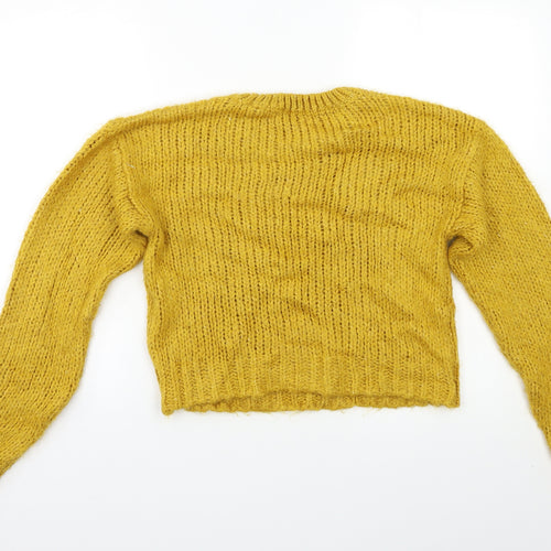 New Look Girls Yellow   Pullover Jumper Size 14 Years