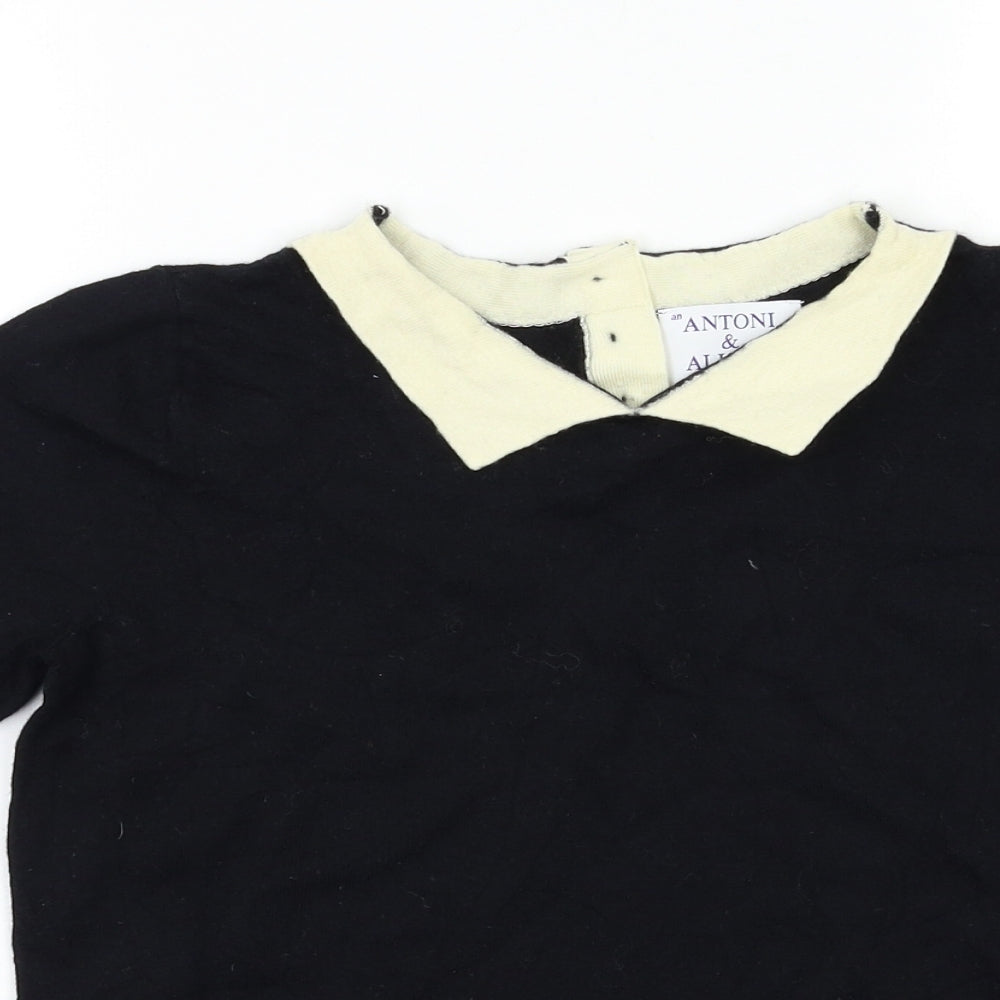 Antoni & Alison Womens Black   Pullover Jumper Size L