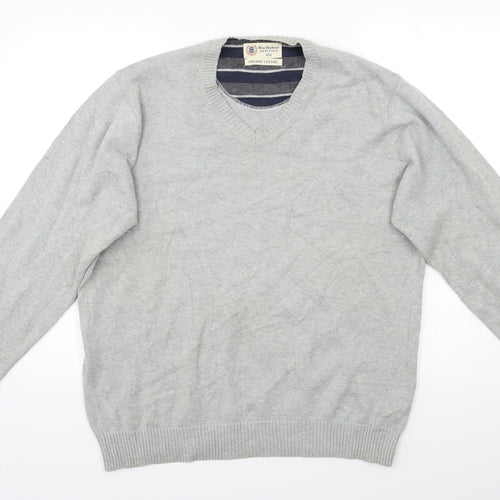 M&S Mens Grey   Pullover Jumper Size L
