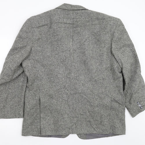Greenwoods Mens Grey  Tweed Jacket Blazer Size 50