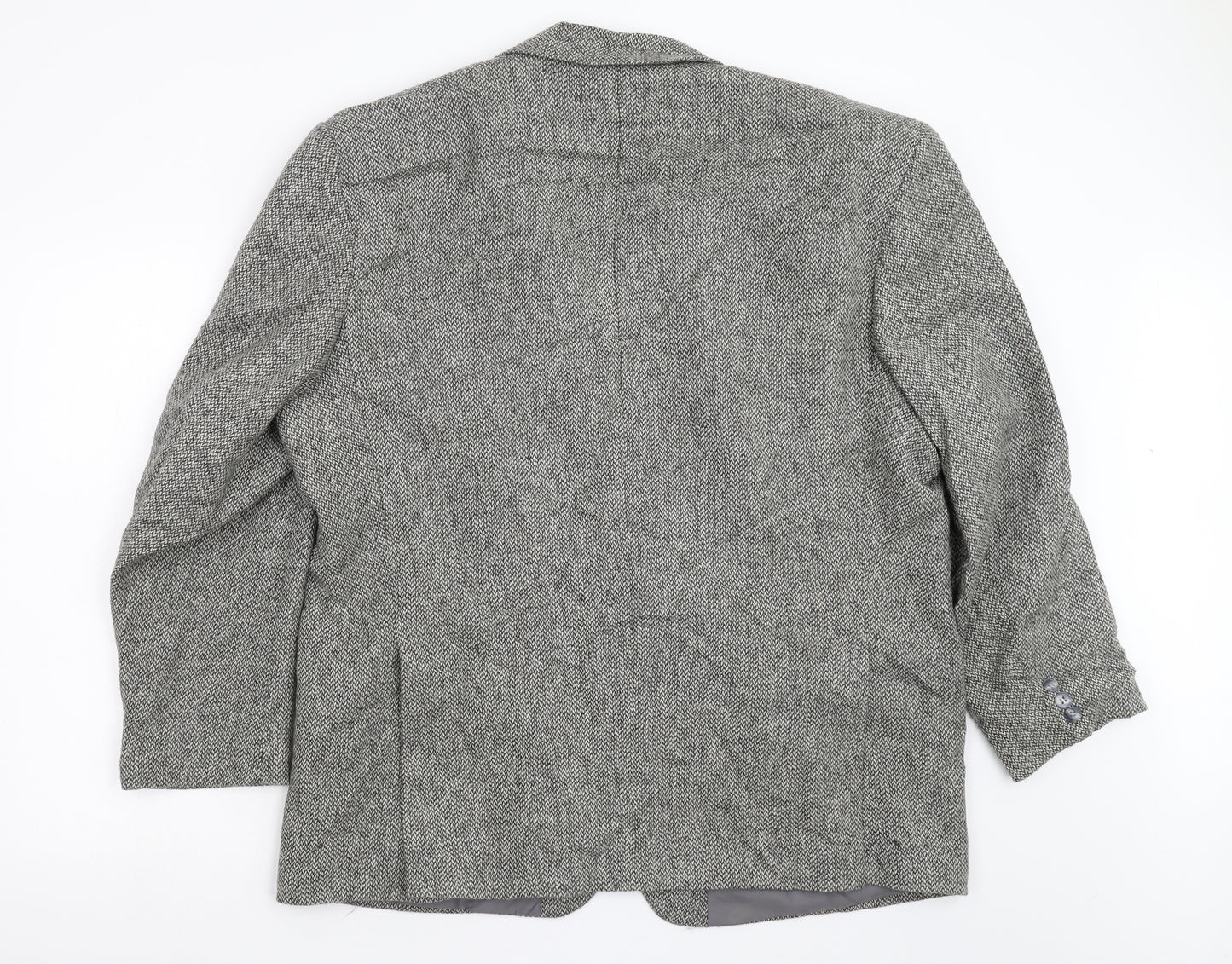 Greenwoods Mens Grey  Tweed Jacket Blazer Size 50