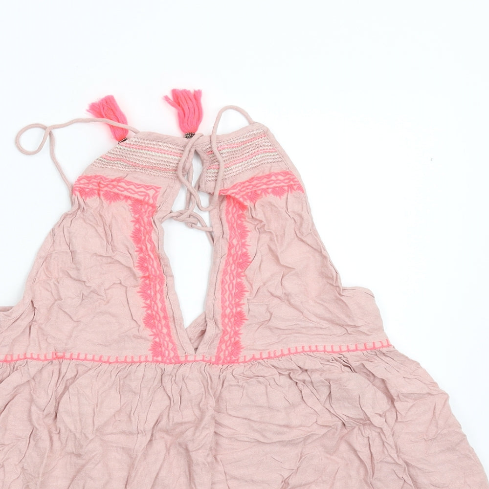 River Island Womens Pink   Basic T-Shirt Size M