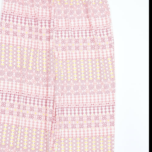 Damart Womens Multicoloured Geometric  Trousers  Size XL L30 in