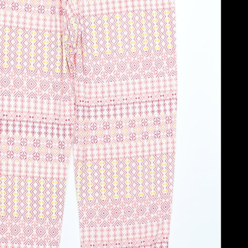 Damart Womens Multicoloured Geometric  Trousers  Size XL L30 in