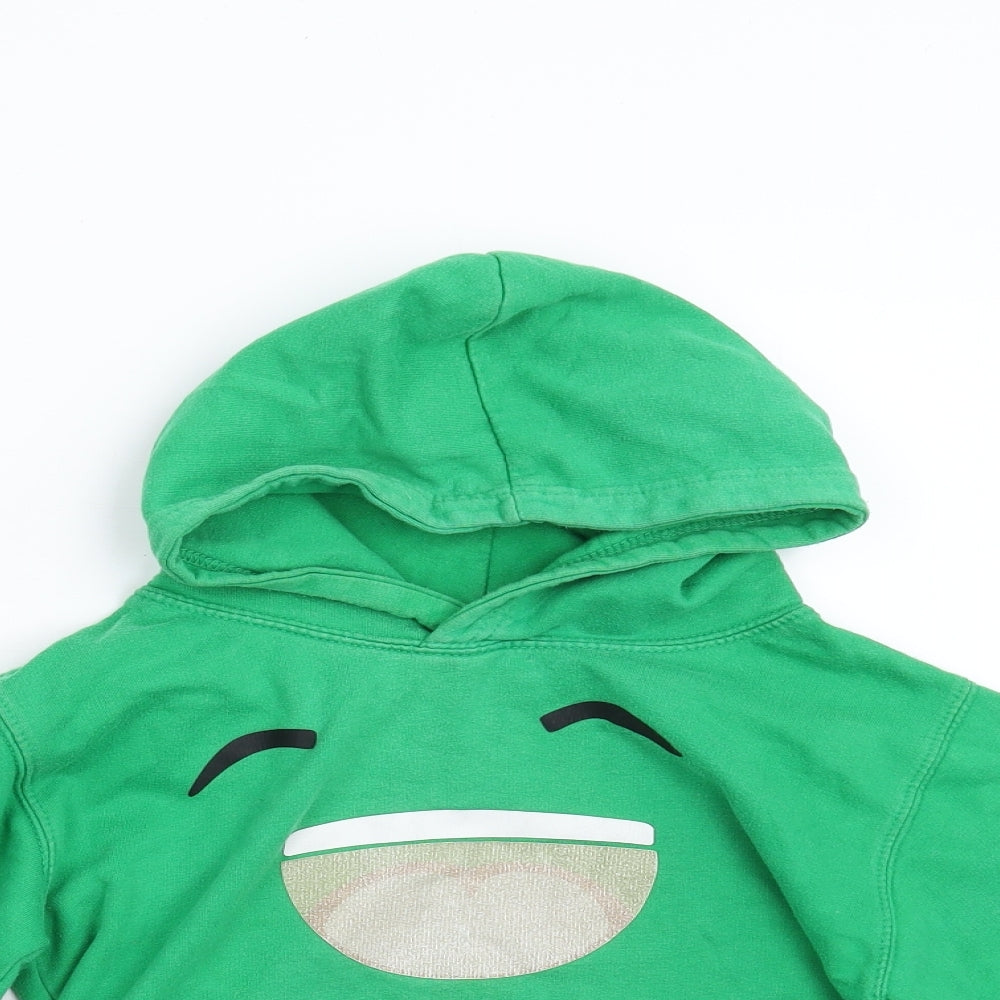 Just Hoods Boys Green   Pullover Hoodie Size 7-8 Years