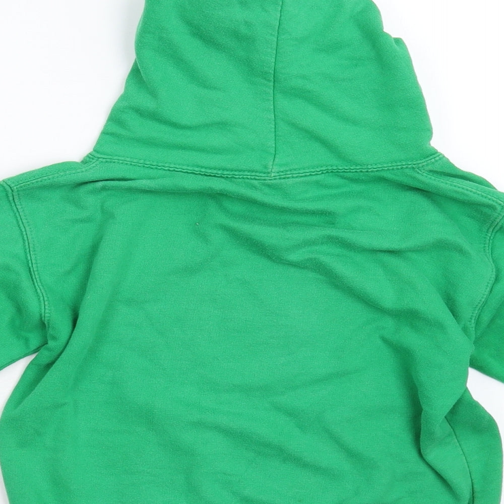 Just Hoods Boys Green   Pullover Hoodie Size 7-8 Years