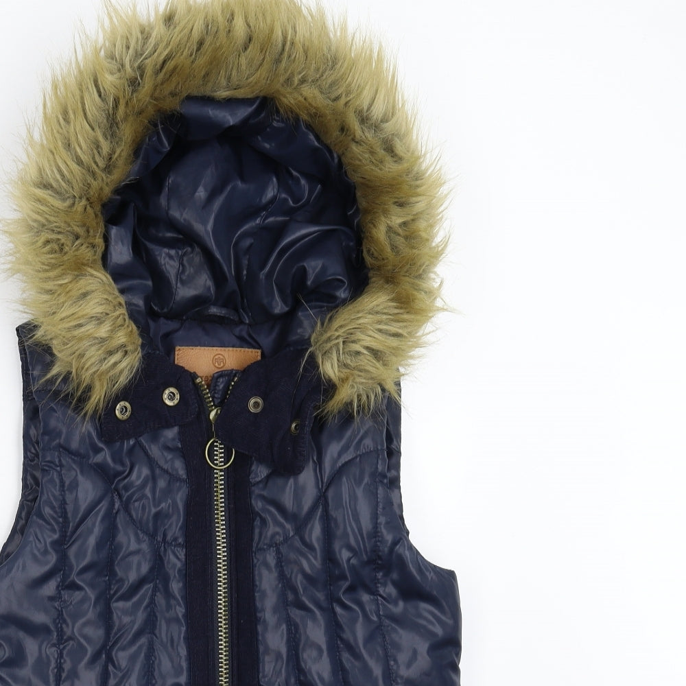 River Island Womens Blue   Gilet Waistcoat Size 8