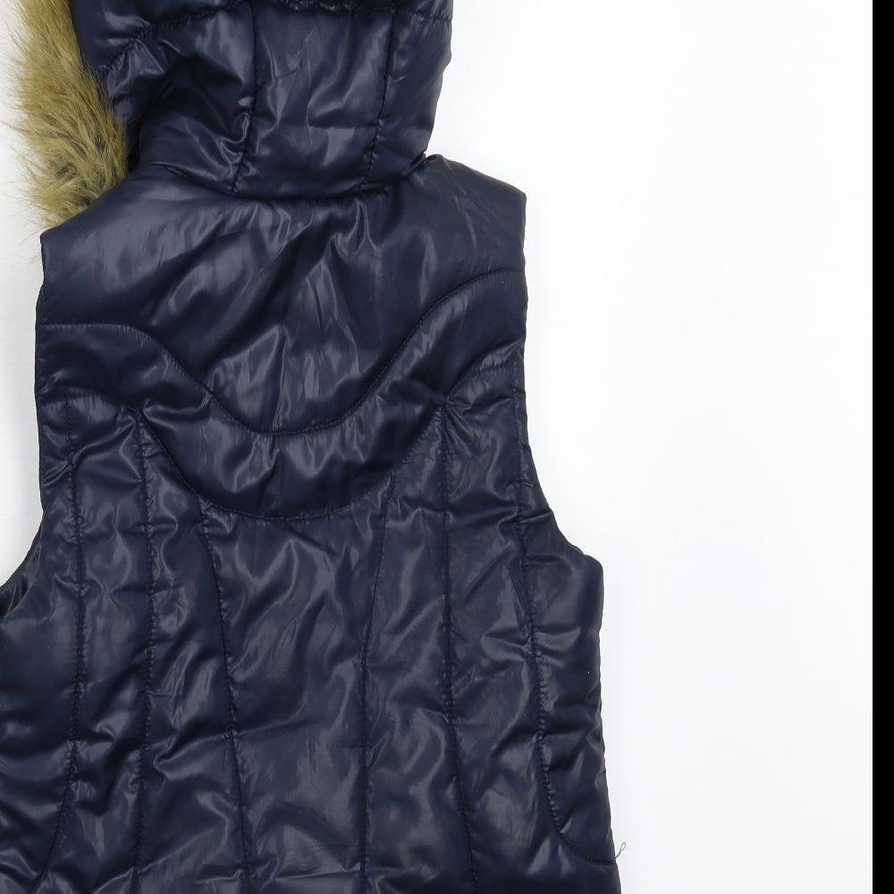 River Island Womens Blue   Gilet Waistcoat Size 8