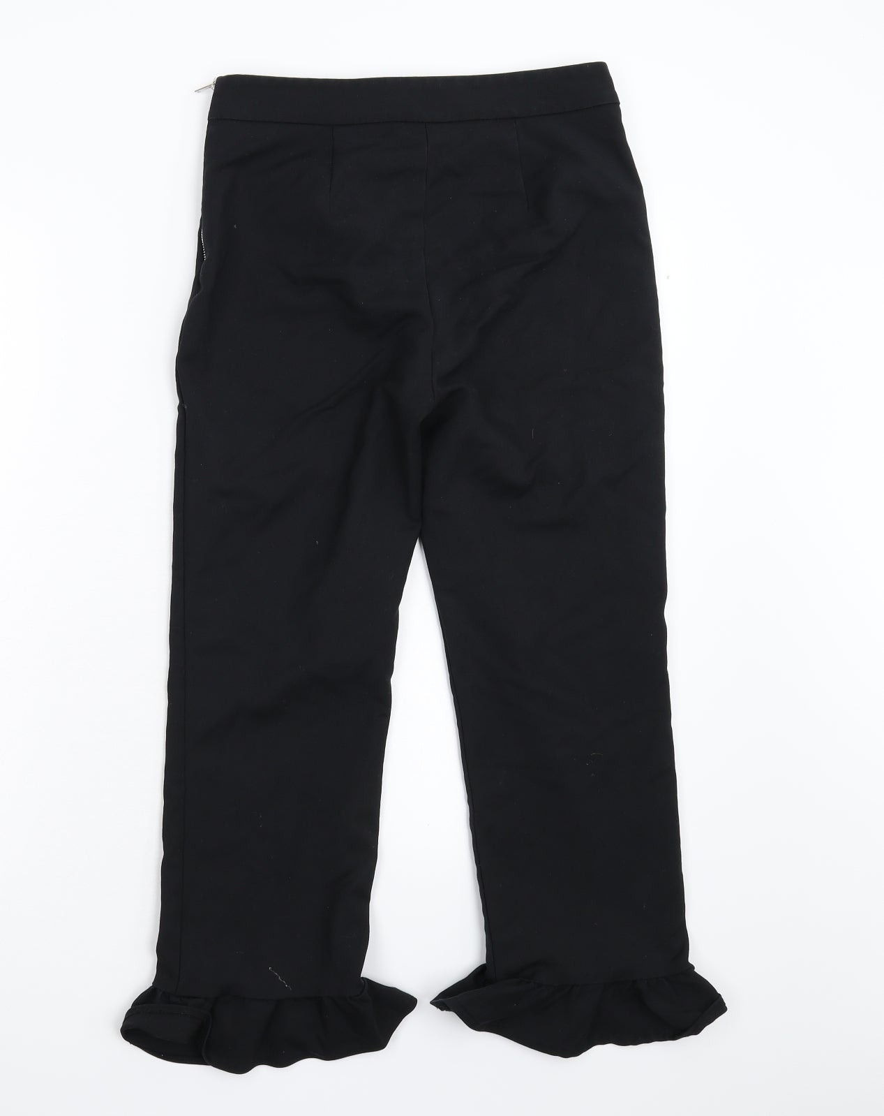 Zara Womens Black   Cropped Trousers Size S L24 in