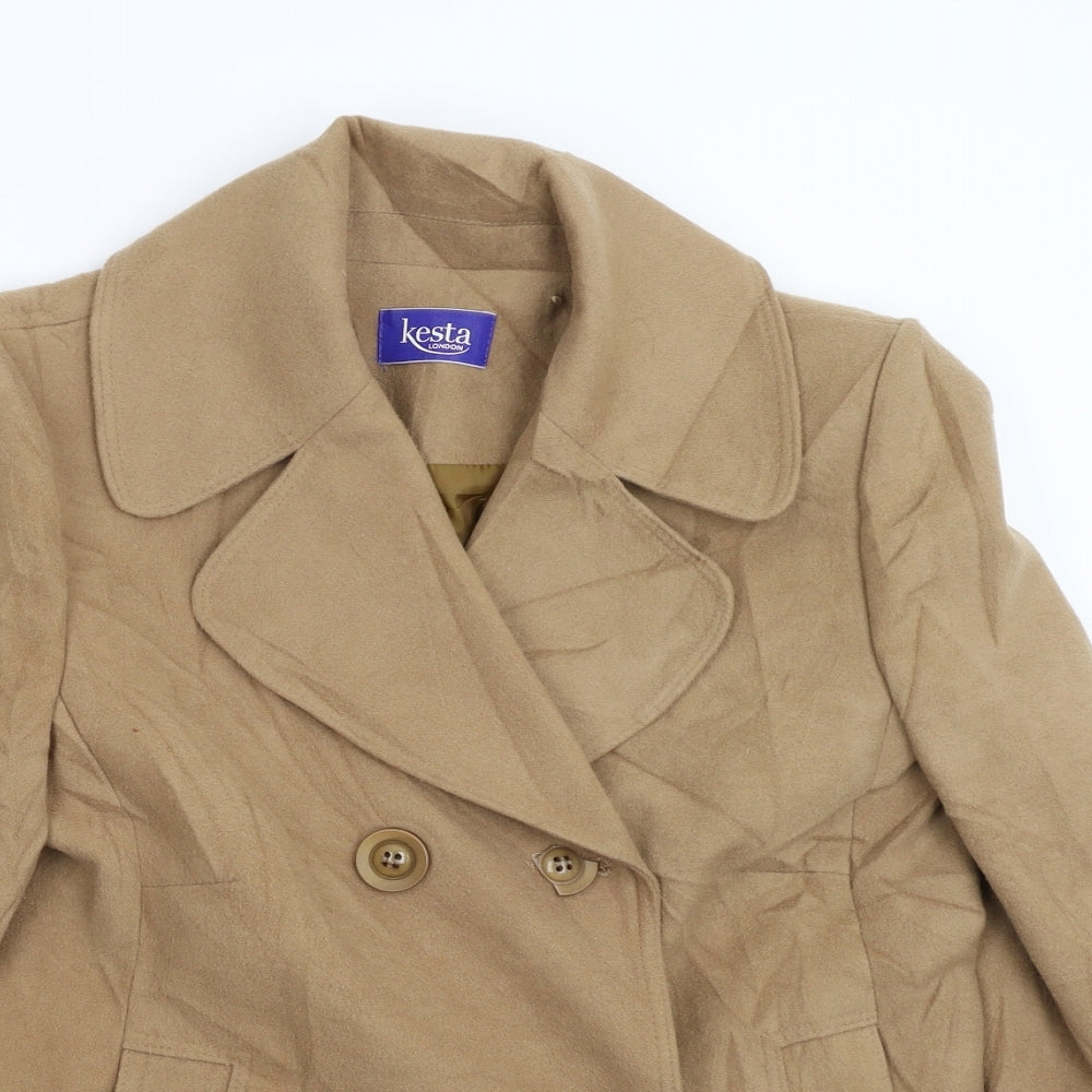 Kesta Womens Brown   Overcoat Coat Size 12