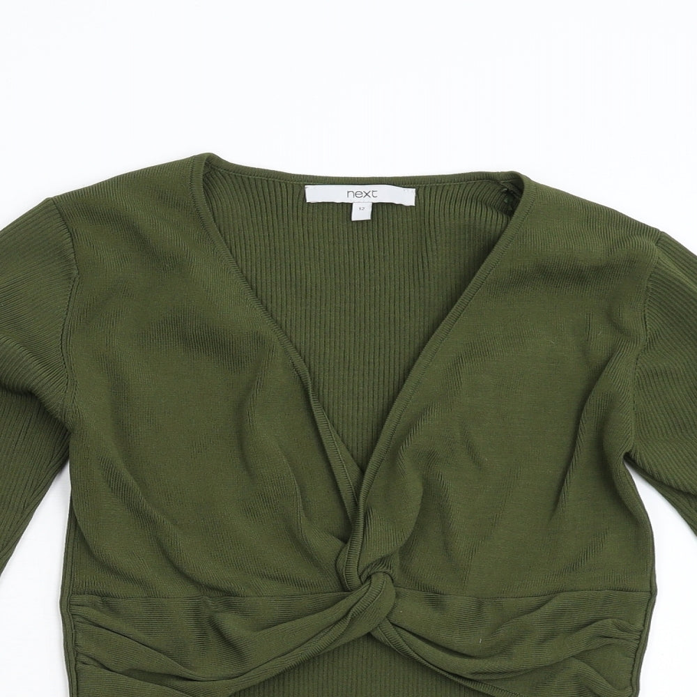 NEXT Womens Green  Knit Pullover Jumper Size 12
