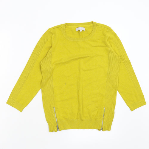 Red Herring Womens Yellow   Pullover Jumper Size 10