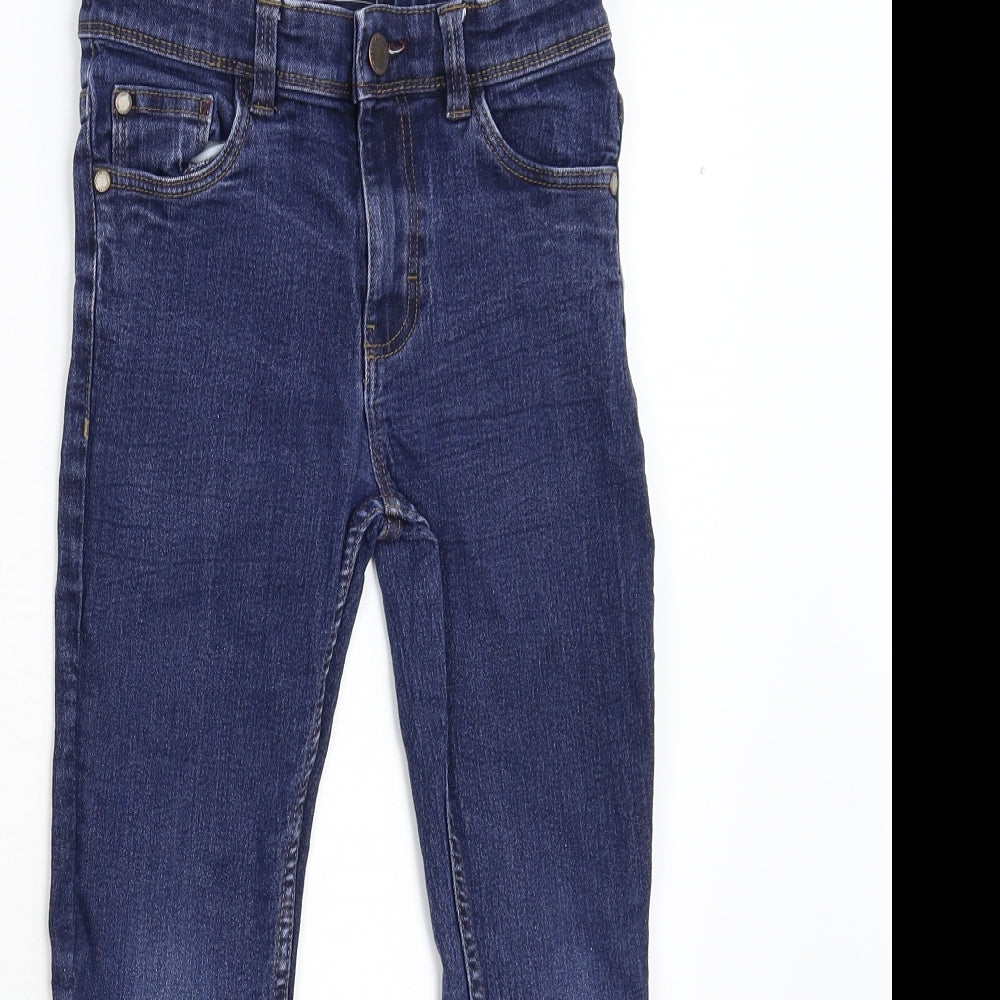 NEXT Girls Blue  Denim Tapered Jeans Size 7 Years
