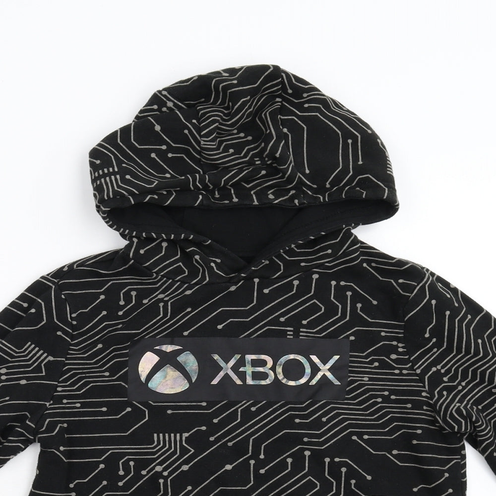 F&F Boys Black   Pullover Hoodie Size 8-9 Years