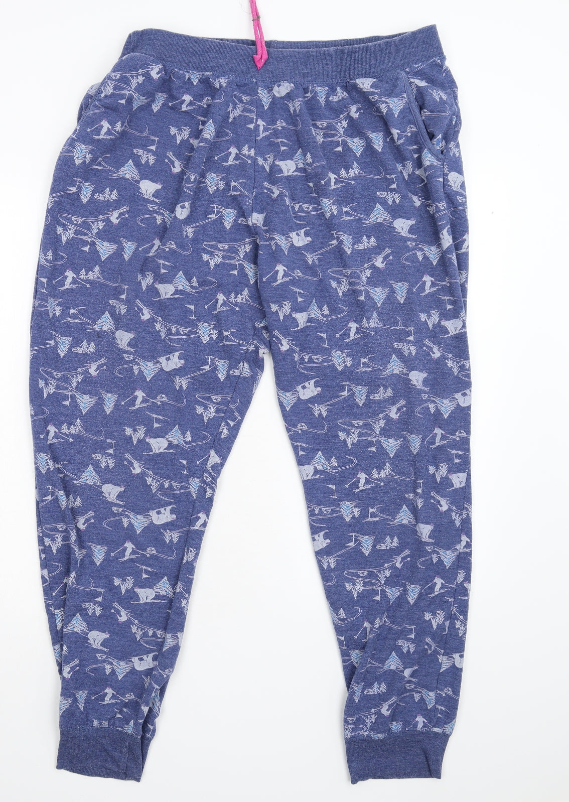 TU Womens Blue Geometric   Pyjama Pants Size 22