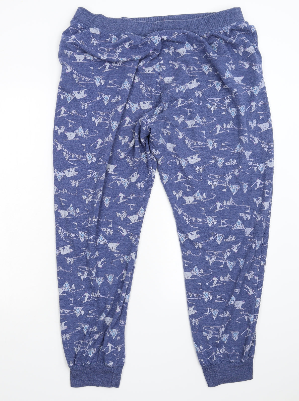 TU Womens Blue Geometric   Pyjama Pants Size 22