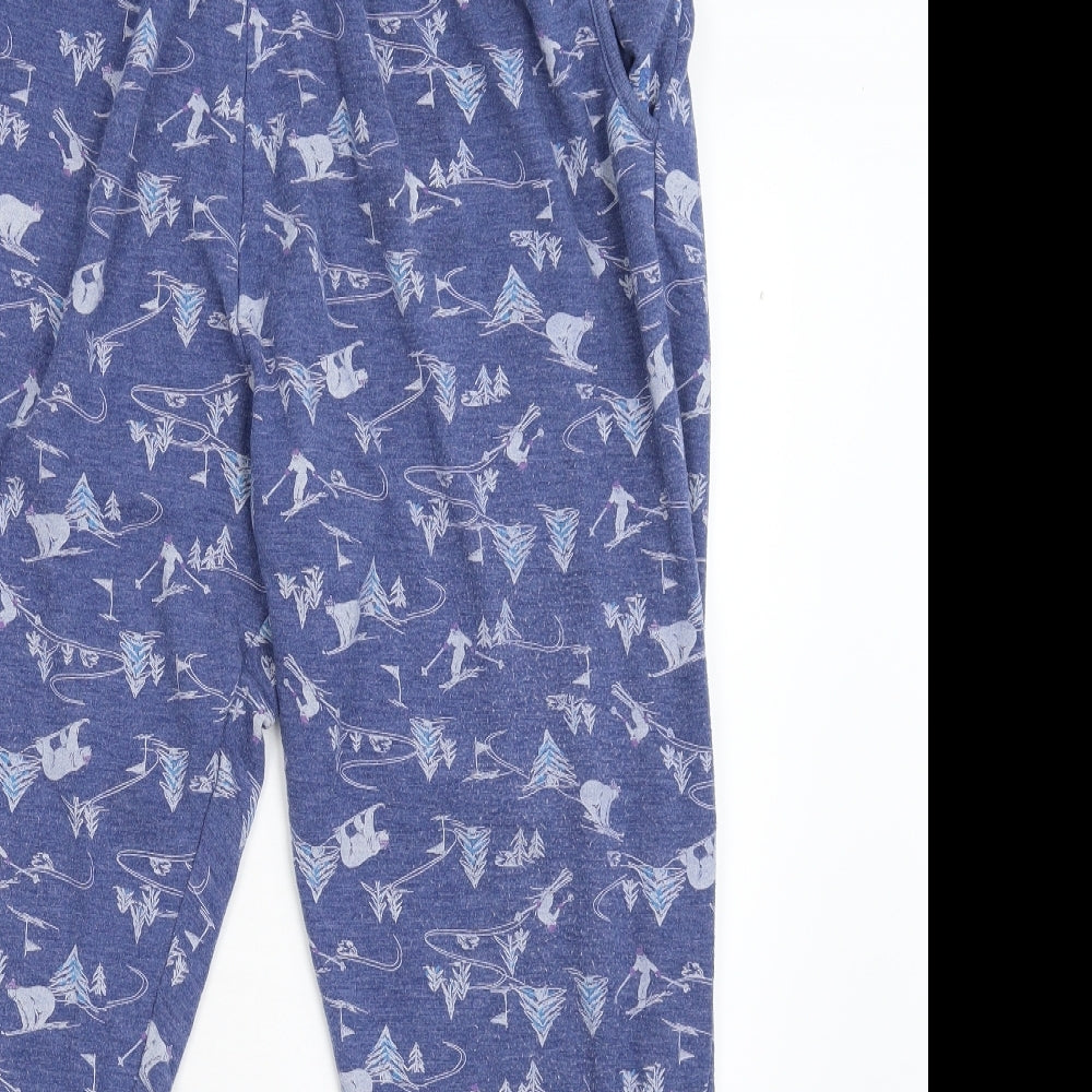 TU Womens Blue Geometric   Pyjama Pants Size 22