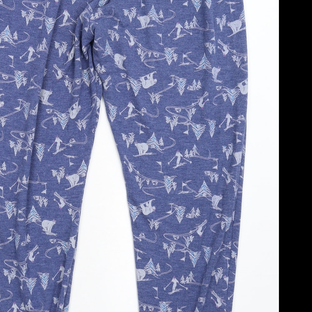TU Womens Blue Geometric   Pyjama Pants Size 22