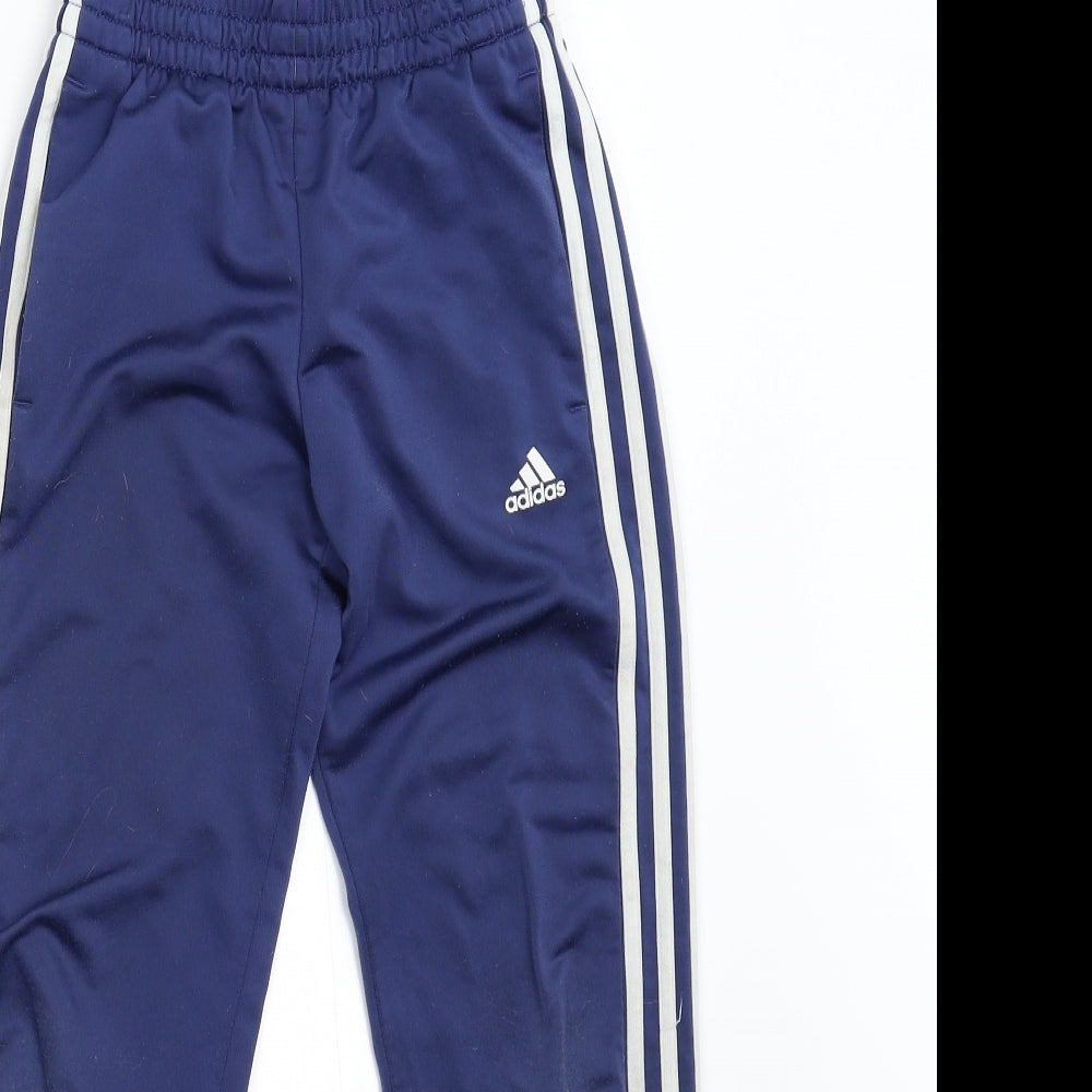 adidas Boys Blue   Sweatpants Trousers Size 9-10 Years