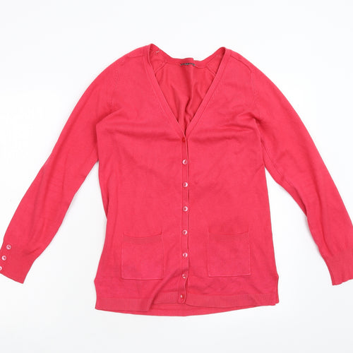 Matalan Womens Pink  Knit Cardigan Jumper Size 10
