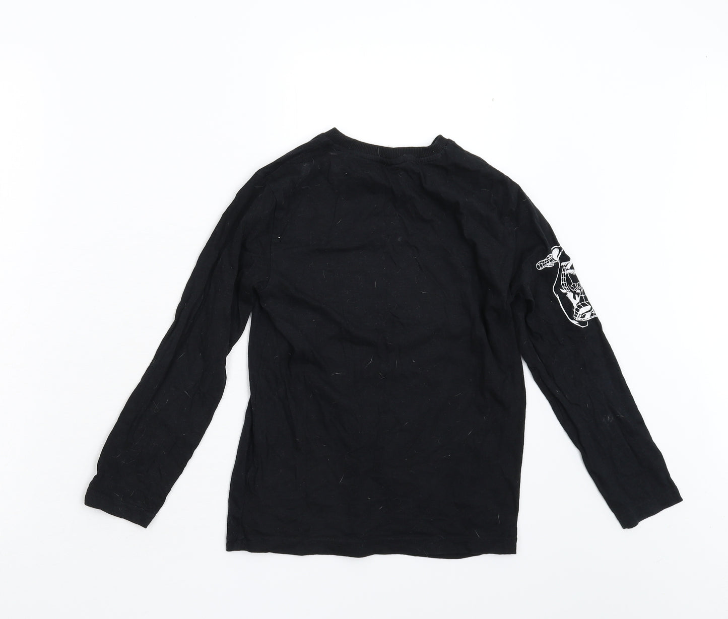 NEXT Boys Black   Basic T-Shirt Size 8 Years  - Marvel