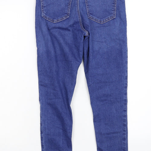 Topshop Womens Blue  Denim Skinny Jeans Size 30 L25 in