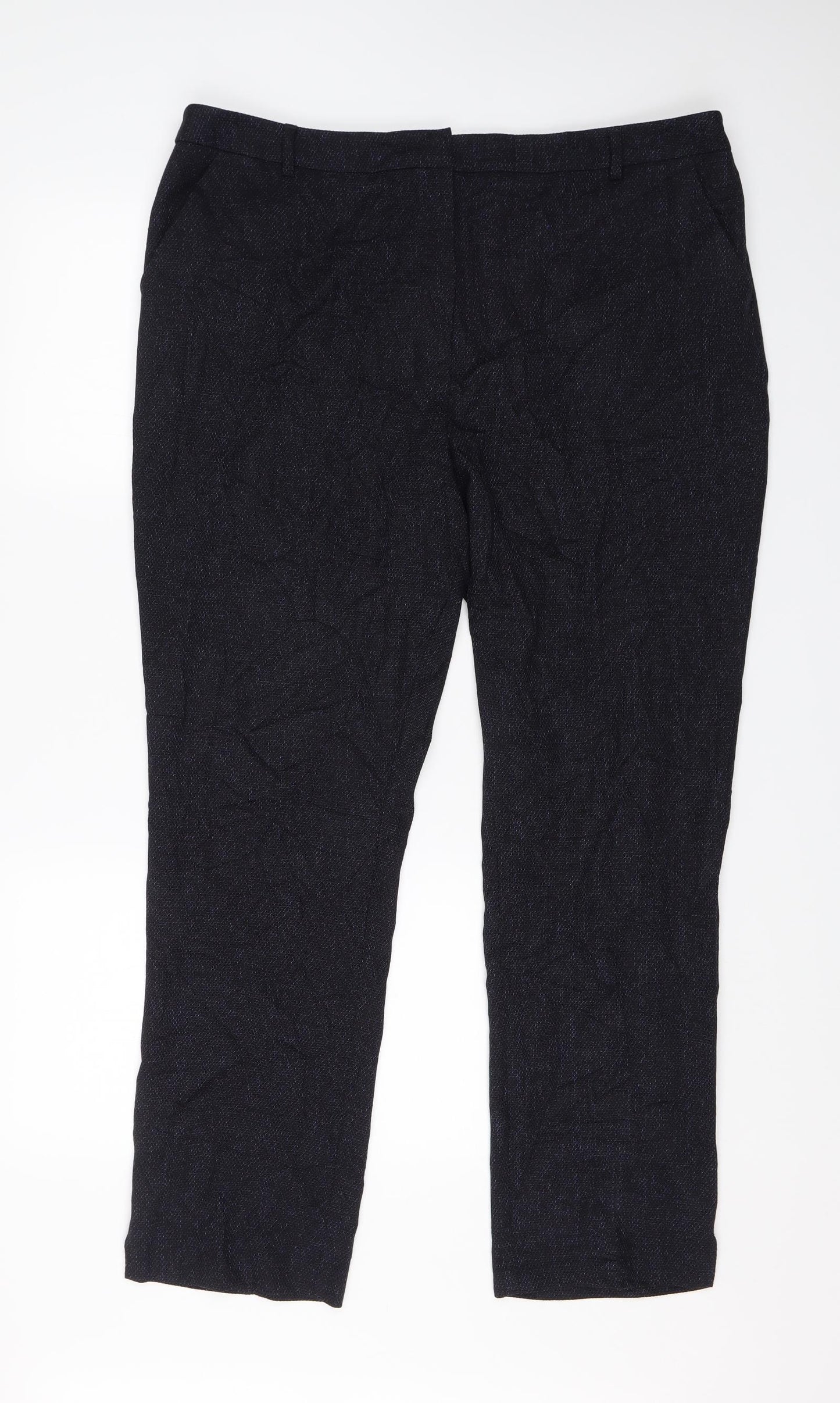Papaya Womens Blue   Dress Pants Trousers Size 18 L26 in