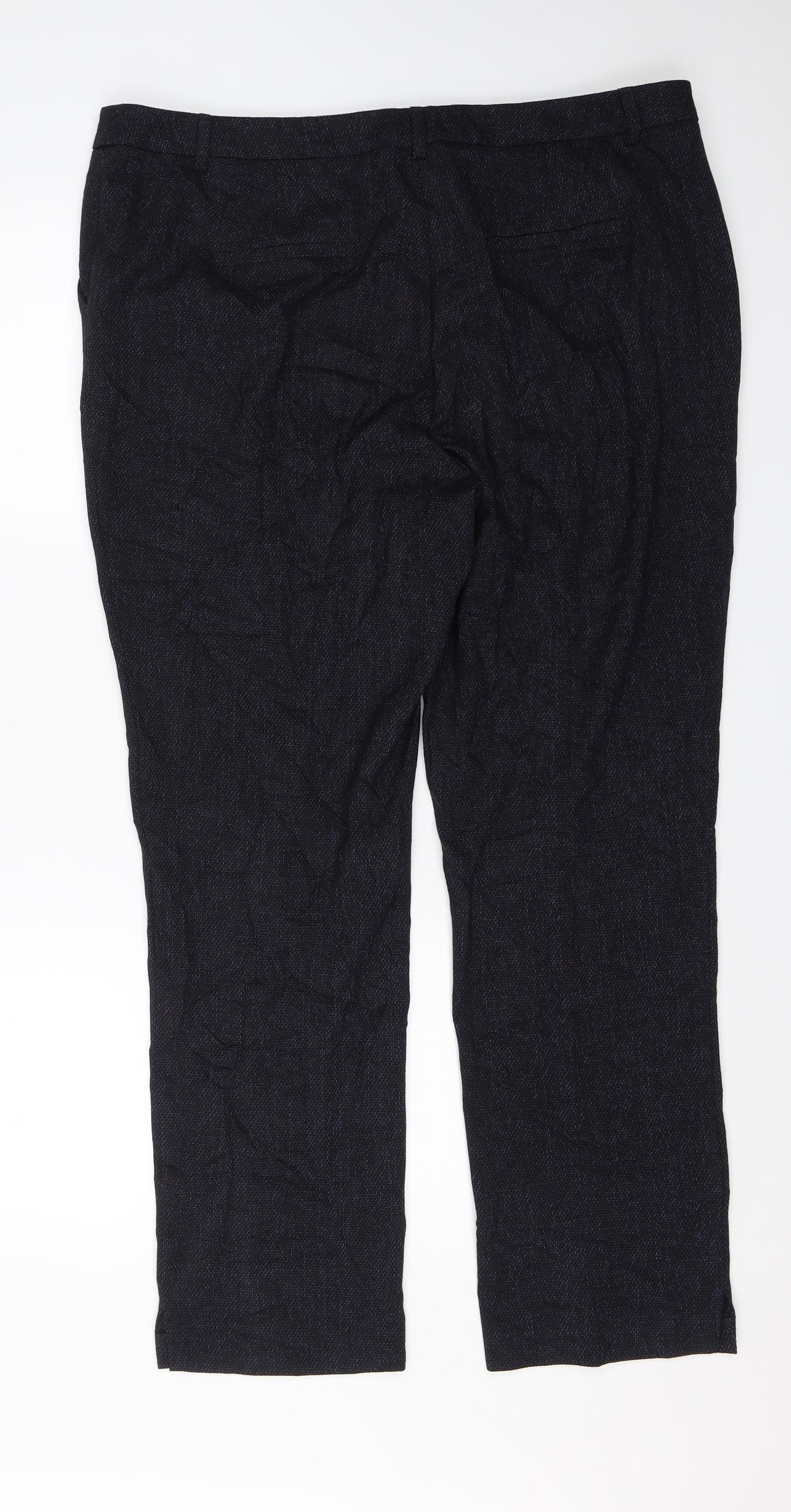Papaya Womens Blue   Dress Pants Trousers Size 18 L26 in