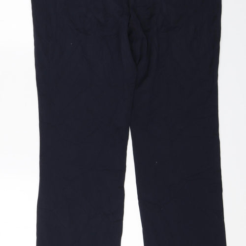 M&S Womens Blue   Dress Pants Trousers Size 12 L28 in