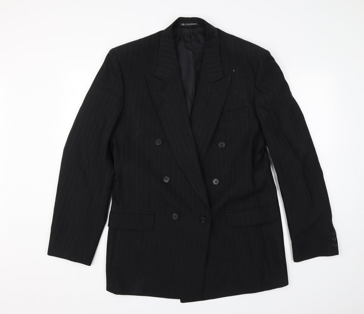 Chatsworth Mens Black Jacket Blazer Size 40