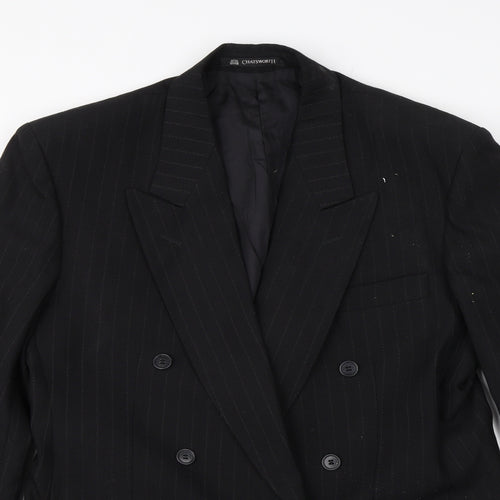 Chatsworth Mens Black   Jacket Blazer Size 40