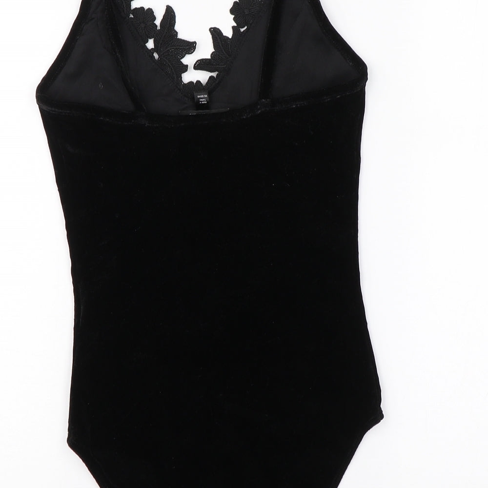 Topshop Womens Black   Bodysuit One-Piece Size 6
