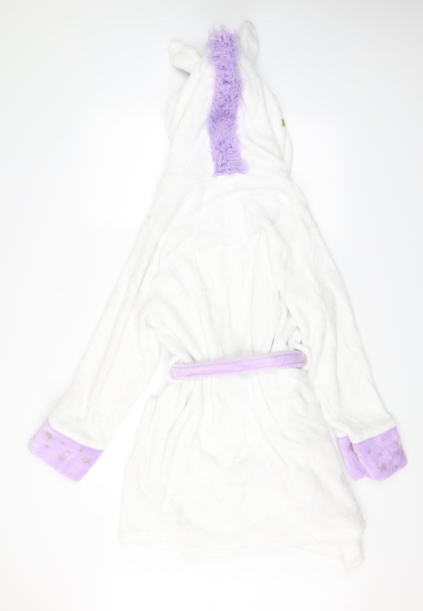 Love to Lounge Womens White Solid  Top Robe Size L  - Unicorn