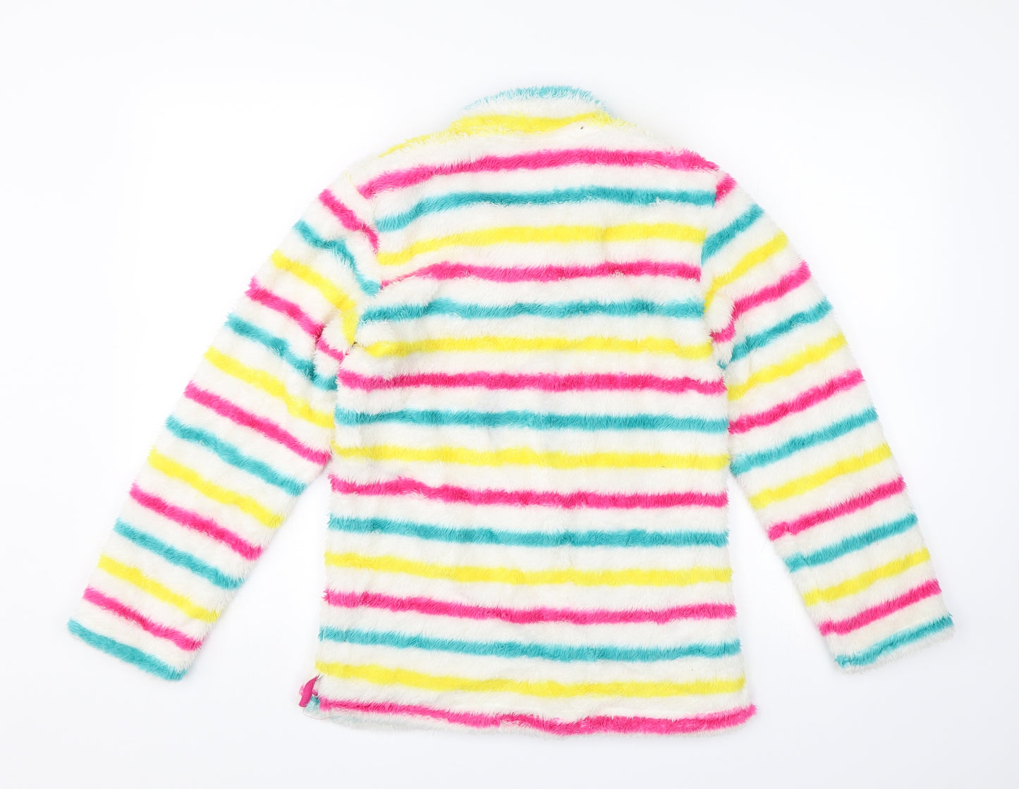 L&D Girls Multicoloured Striped  Pullover Jumper Size 12-13 Years