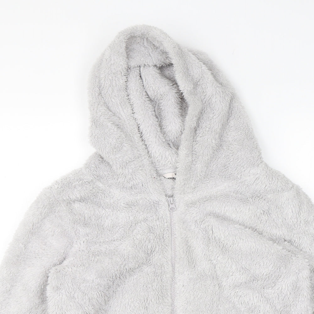 TU Womens Grey   Full Zip Hoodie Size 10