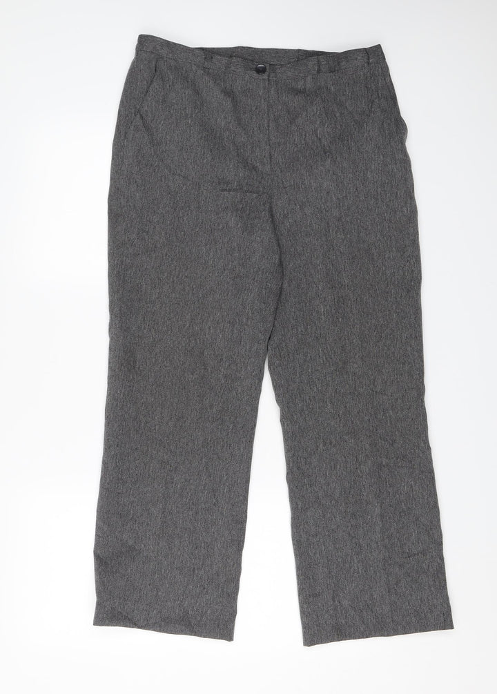 Debenhams Womens Grey Windbreaker Trousers Size 12 L24 in