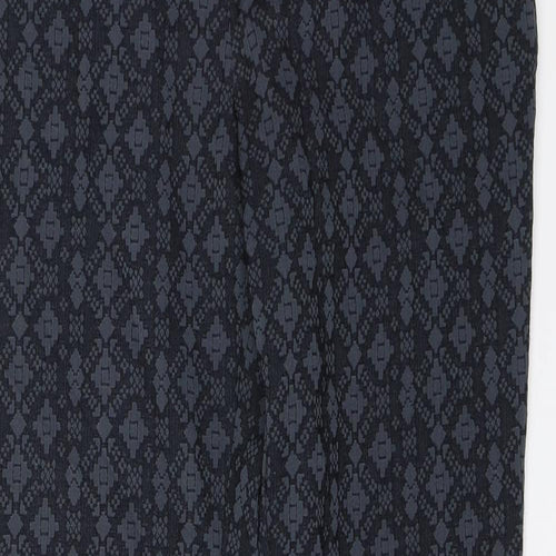 NEXT Womens Blue Geometric  Dress Pants Trousers Size 8 L27 in