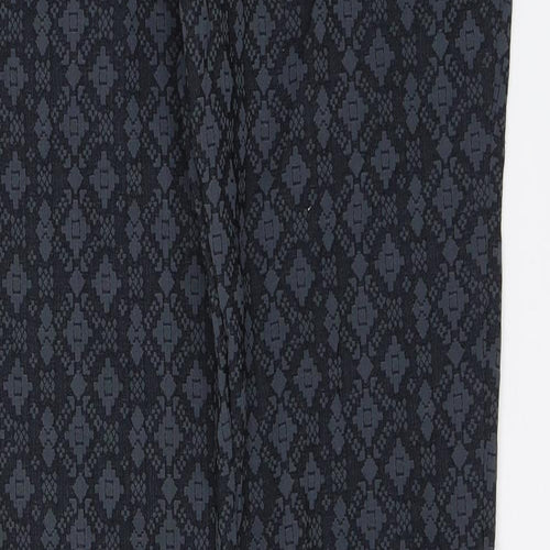 NEXT Womens Blue Geometric  Dress Pants Trousers Size 8 L27 in