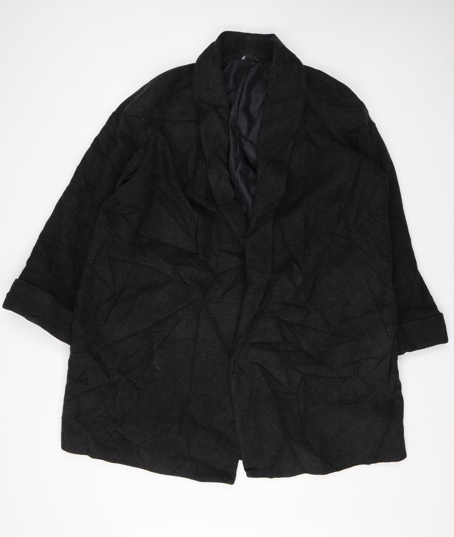 Essance Womens Black   Overcoat Jacket Size 18