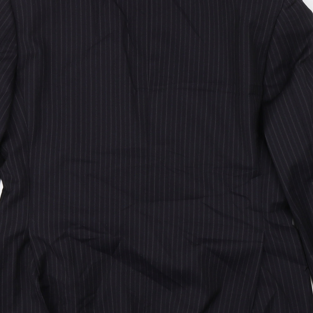 Marks and Spencer Mens Blue Striped  Jacket Blazer Size 38