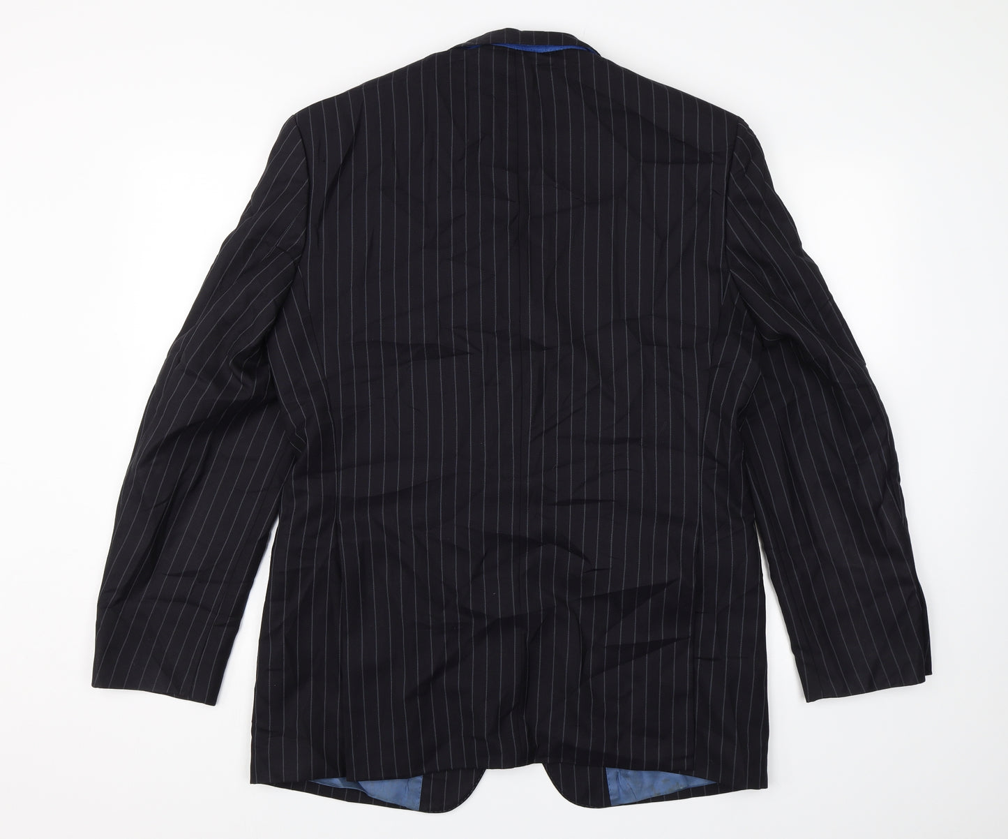 NEXT Mens Black Striped  Jacket Blazer Size 40