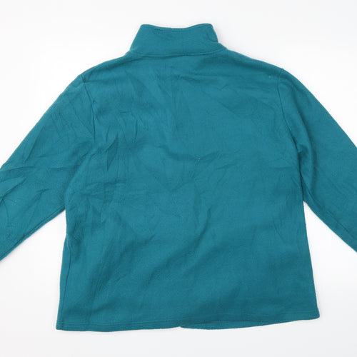 Anne De Lancay Womens Blue   Full Zip Jumper Size L