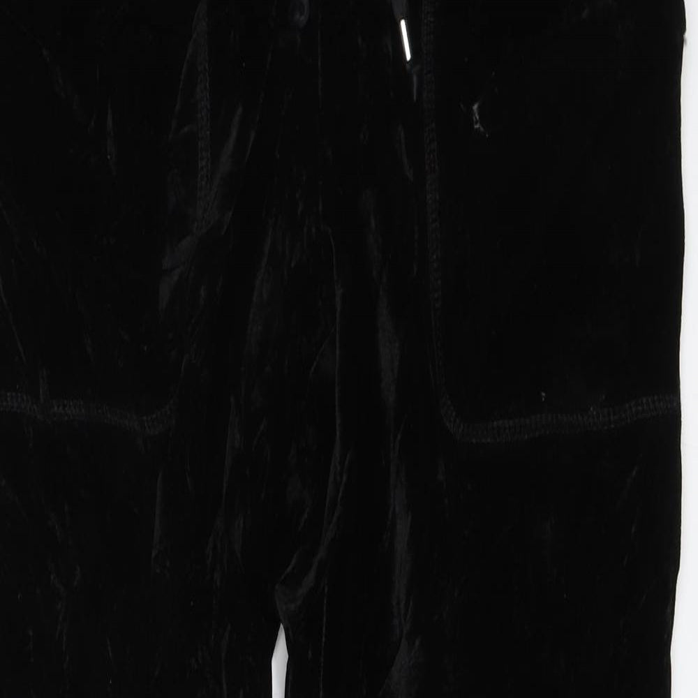 Set Womens Black   Sweatpants Trousers Size 8 L24 in