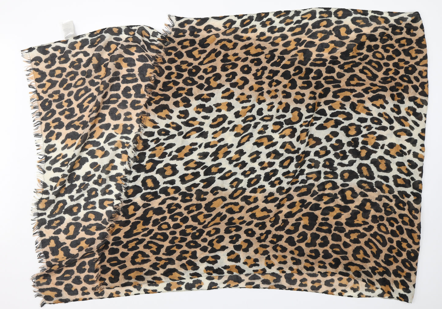 H&M Unisex Brown Animal Print   Scarf