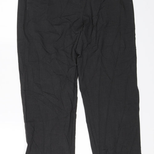 M&S Womens Grey   Dress Pants Trousers Size 12 L26 in